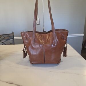 Patricia Nash Cognac Leather Tote